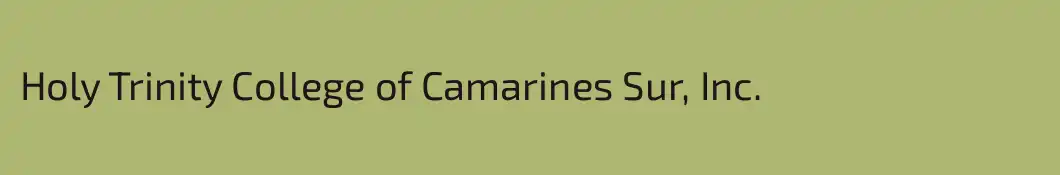 Holy Trinity College of Camarines Sur, Inc.